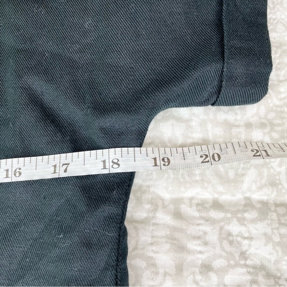 Madewell Black Linen Blend Embroidered Floral Tassel Shift Dress Extra Small - Picture 9 of 10